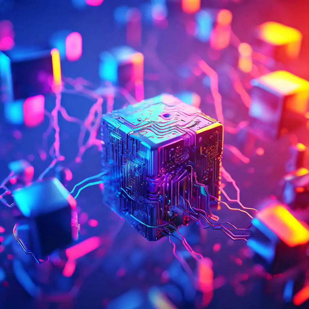 Blockchain Ai Colorful 8k