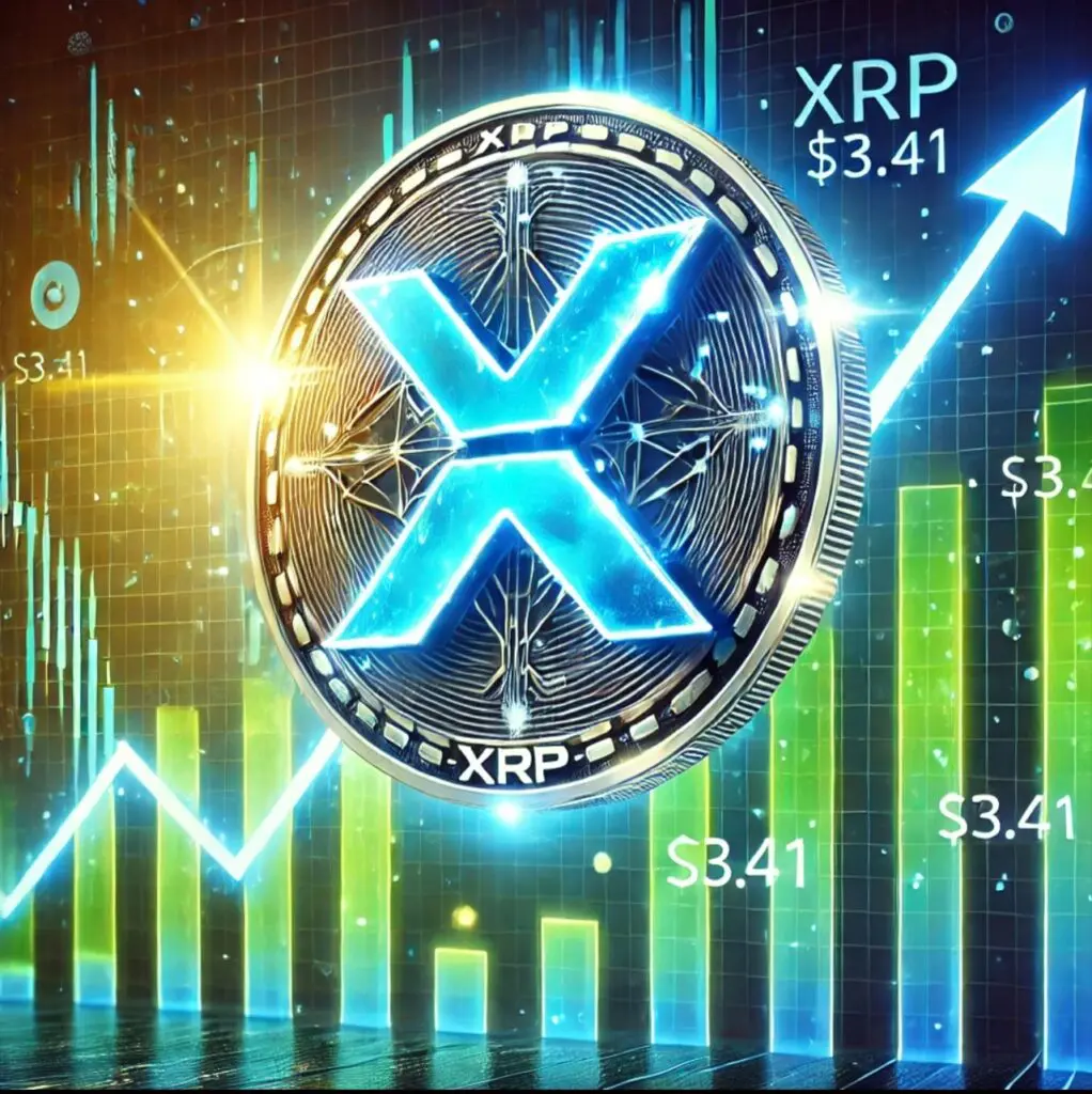 Rast tržišta XRP-a s grafikonom i simbolom kriptovalute u modernom okruženju.