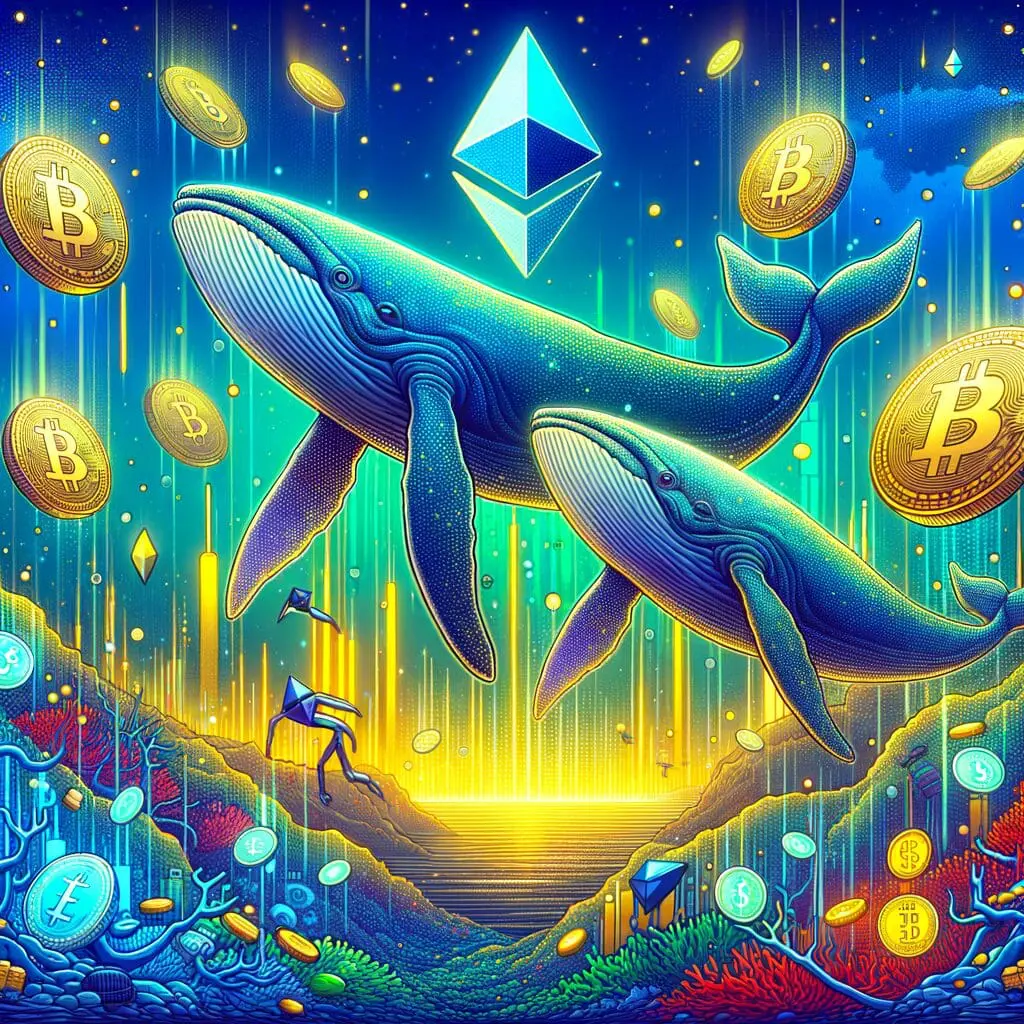 Ethereum kitovi akumulirali milijardu dolara u ETH