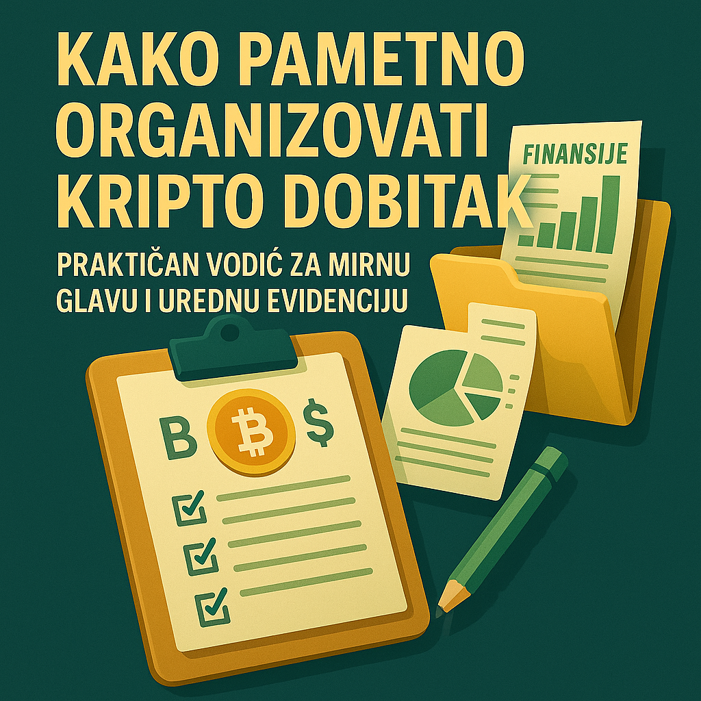 Kako pametno organizirati kripto dobitak: financije, Bitcoin i evidencija.Praktičan vodič