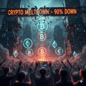 Slom kripto tržišta: Bitcoin, Ethereum padaju u distopiji, investitori u panici.