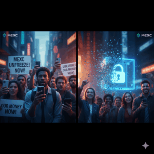 MEXC prosvjed i slavlje nakon odmrzavanja korisničkih sredstava.
