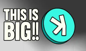 Velika najava: grafika THIS IS BIG!! s tirkiznim logom i bijelom strelicom.