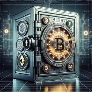 Prizor prekrasnog jadranskog zalaska sunca na pješčanoj plaži s palmama.