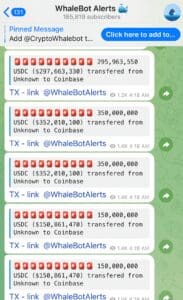 Kitovi prenose 1.3 milijarde dolara na Coinbase