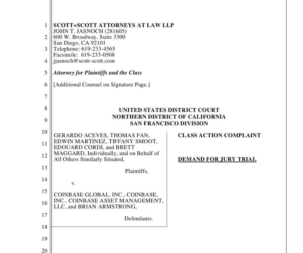 Coinbase u pravnim problemima od ulagača do SEC-a