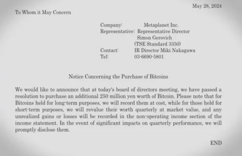 Obavještenje o kupovini Bitcoina (BTC) !