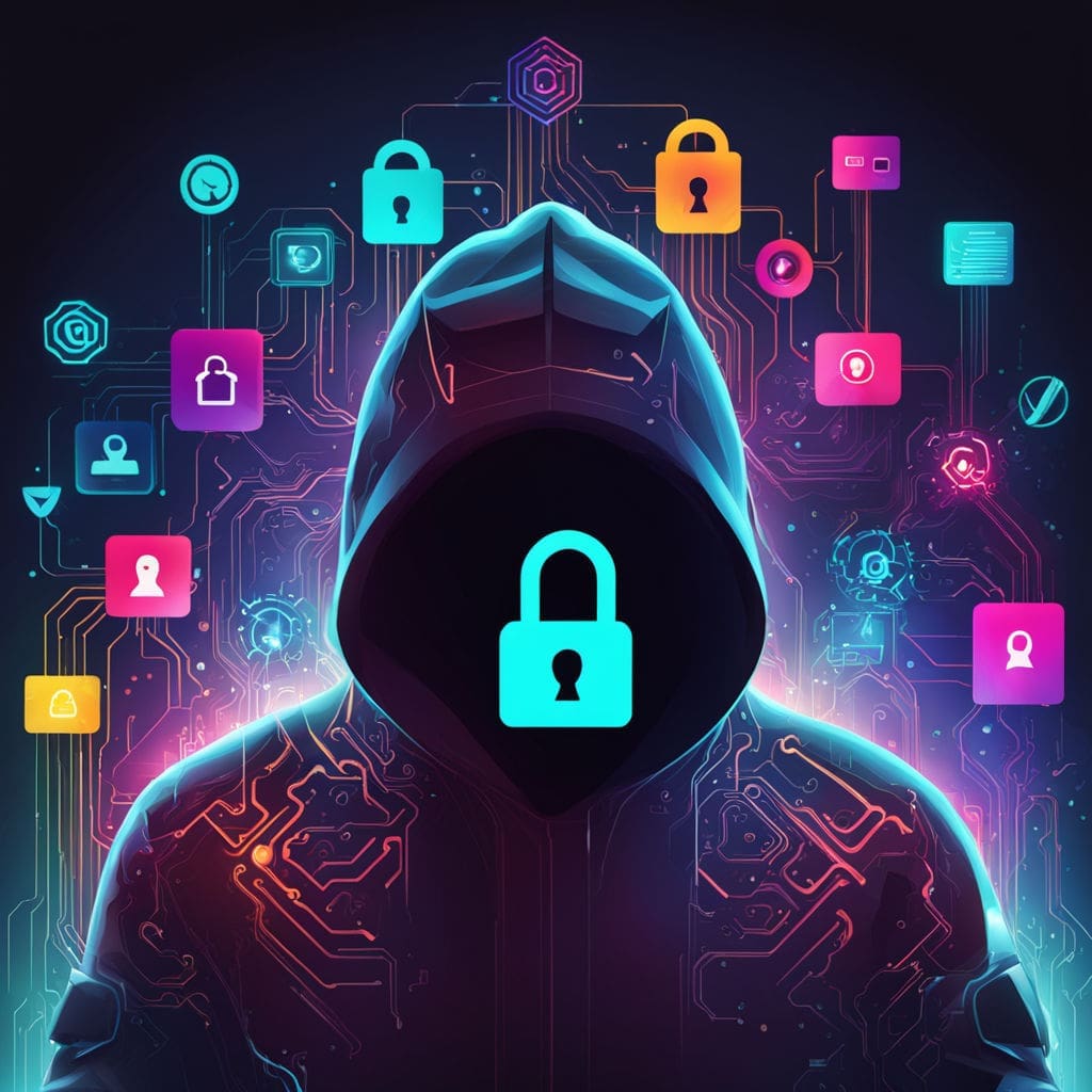 Slika koja predstavlja cyber sigurnost s naglaskom na tehnologiju blockchaina i Hacken-ovu ulogu