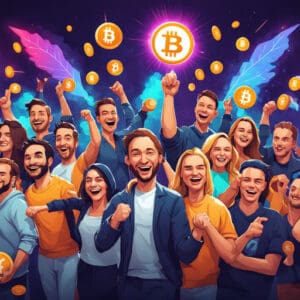 slika predstavlja kriptoentuzijasti koji slave i vesele se dobrom raspolozenju u kripto svijetu i sa kriptoentuzijastima koji bez obzira na teziste su opusteni i imaju edukaciju na kriptoentuzijasti.io te zajednicu koja im pomaze