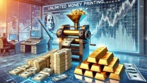 Neograničeno štampanje novca bez pokrića i kupovina zlata