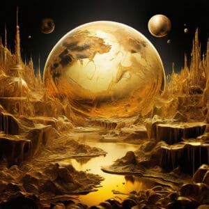 Eric Trump drži Bitcoin simbol u ruci, najavljujući značajnu vijest o kriptovalutama dok Donald Trump raspravlja o nacionalnoj zalihi Bitcoina.