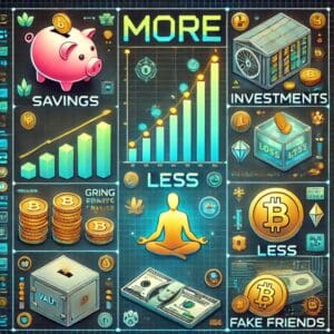 Financial Growth Personal Wellness Illustration