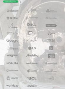 Logos raznih globalnih tvrtki u kolegiju za vođenje i suradnju.