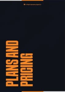 Moderna dizajn cijena s kontakt informacijama, e-mail i naglašeni tekst.