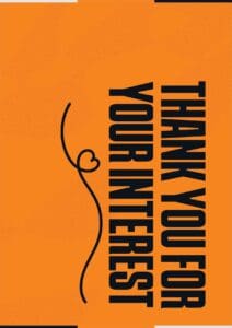 Zahvaljujemo vam na interesu s modernim dizajnom na narančastoj pozadini.