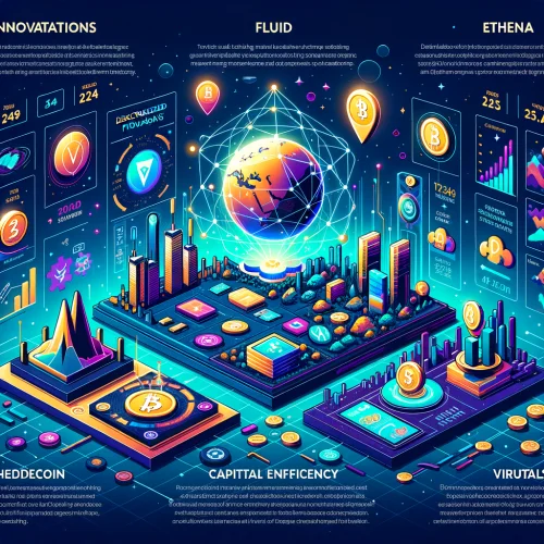 Futuristički Grad: Inovacije u Digitalnoj Ekonomiji DeFi inovacije koje su obilježile 2024 godinu. pendle, fluid, ethena, geodnet, virtuals