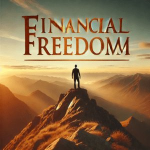 Zora na planini s motivom financijske slobode i ljudske pobjede.