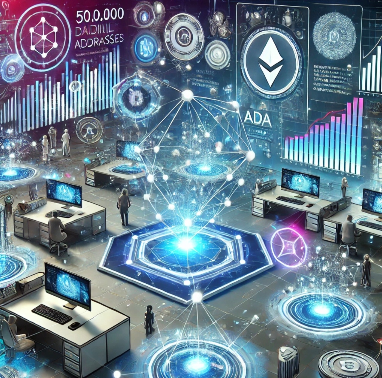 Futuristicko Okruzenje Blockchain Tehnologije I Kriptovaluta