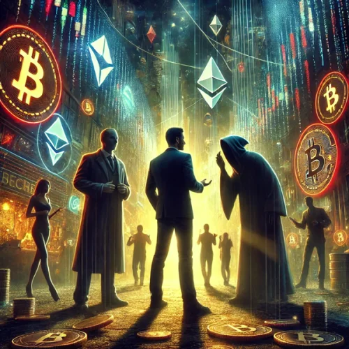 Kriptovalutni Svijet U Futuristickom Gradu. Prevaranti