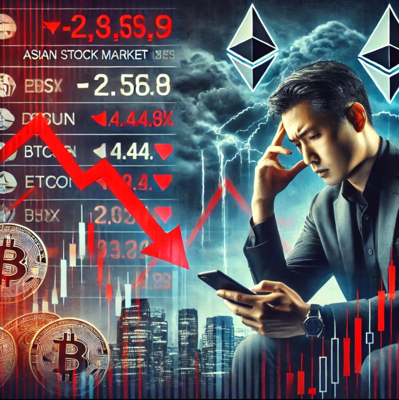 Financijski Krah Investitor U Panici Pod Olujnim Nebom