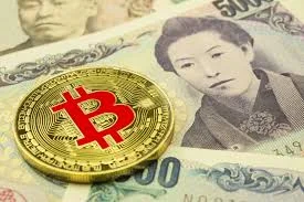 Bitcoin i japanski jen u usporedbi kao digitalna valuta nasuprot tradicionalnom novcu.