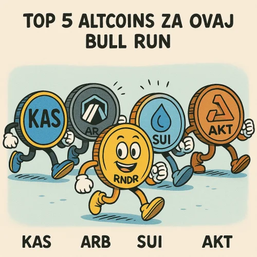 Top 5 altcoins utrka: RNDR, KAS, ARB, SUI, AKT, bikovsko tržište.