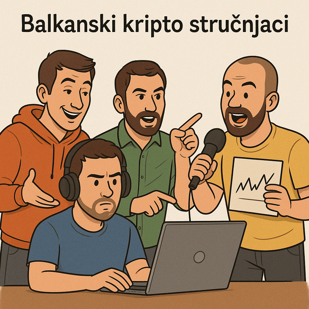 Crtić o balkanskim kripto stručnjacima u živahnoj raspravi o kriptovalutama.