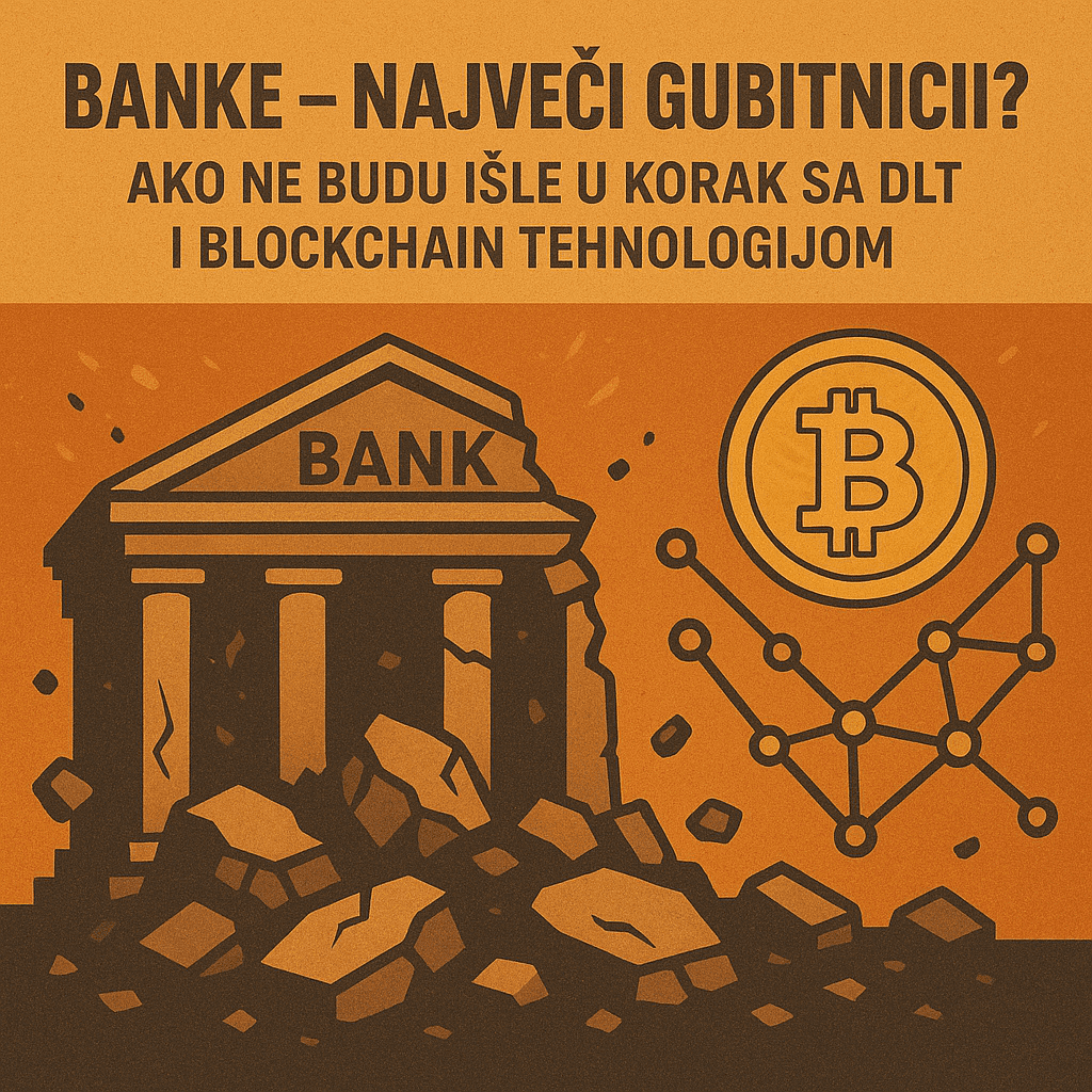 Tradicionalne banke protiv blockchain tehnologije: Propadajuće zgrade naspram kriptovaluta. Banke gube kontrolu