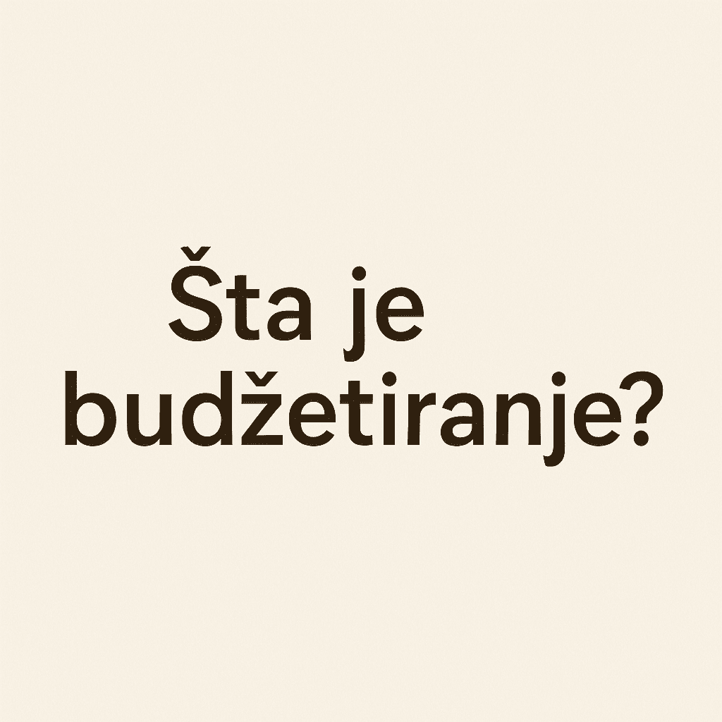 Šta je budžetiranje? Finansijsko planiranje, pitanja, upravljanje budžetom, minimalistički dizajn pozadine.