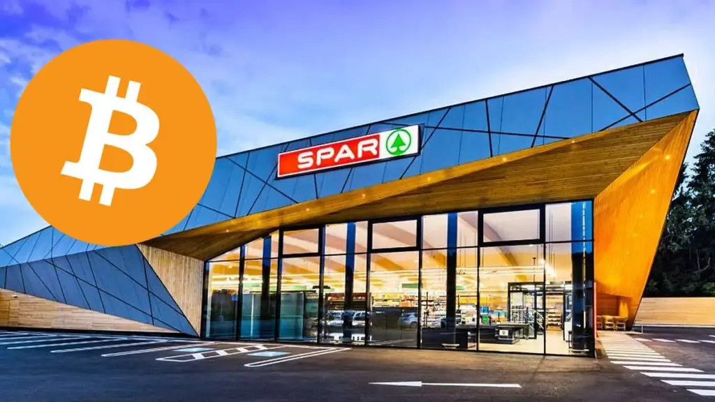 Spar supermarket, Bitcoin plaćanje