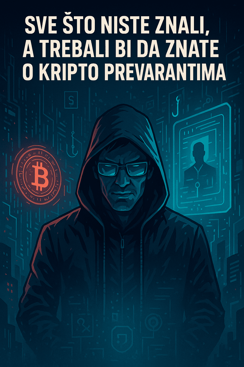 Poster upozorenja na kripto prevare i prevarante.niste znali