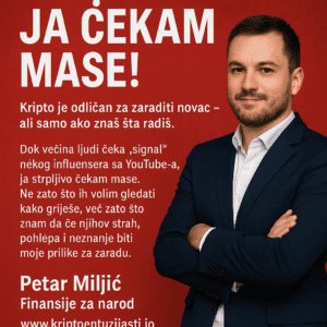 Petar Miljić kripto ekspert, financije, ulaganje, edukacija, strategija, kriptovalute, masa investitora.
