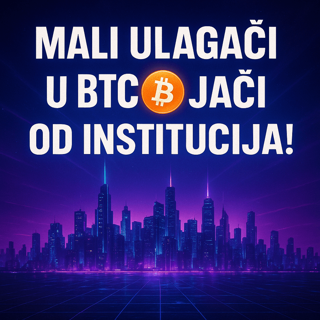 Mali ulagači u BTC su jači od institucija!