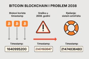 Bitcoin 2038 problem rješenje: timestamp i 64-bitni sistem.
