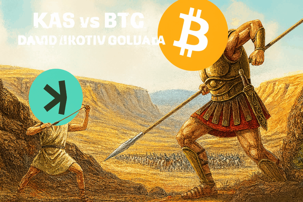 Kaspa protiv Bitcoina: David KAS i Golijat BTC u borbi kriptovaluta.dvije filozofije