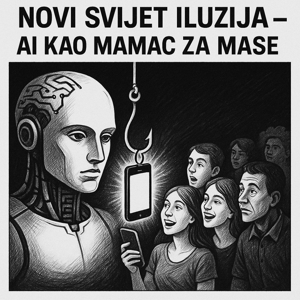 AI robot mami mase smartphoneom u svijet iluzija.NOVI SVIJET ILUZIJA