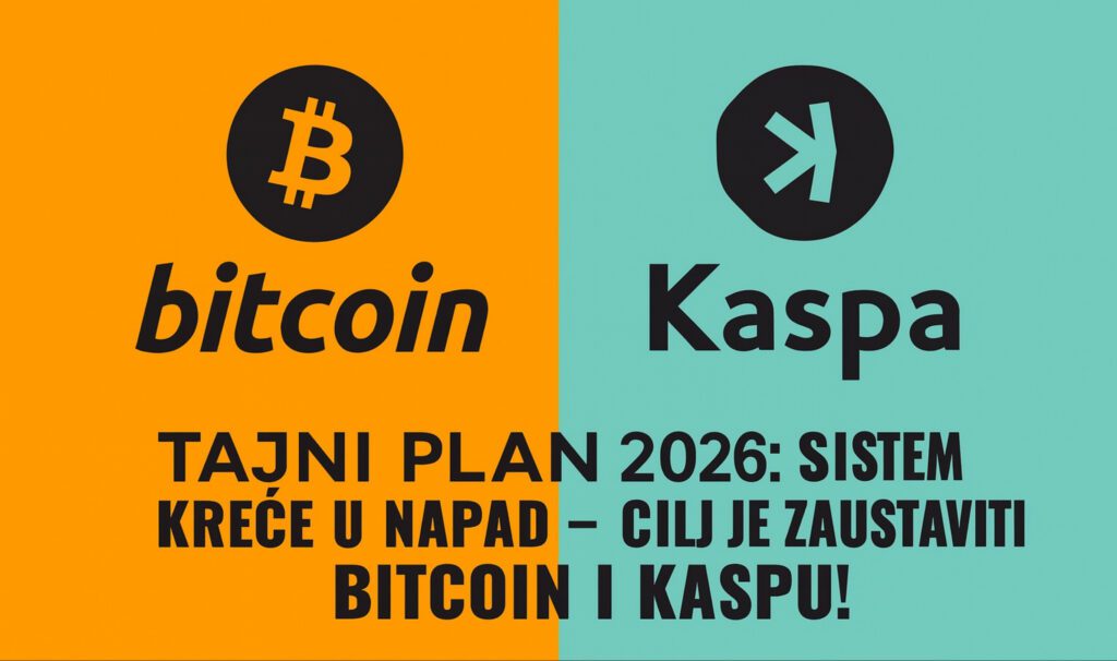 Bitcoin i Kaspa: tajni plan sustava zaustavlja kriptovalute napadom 2026.