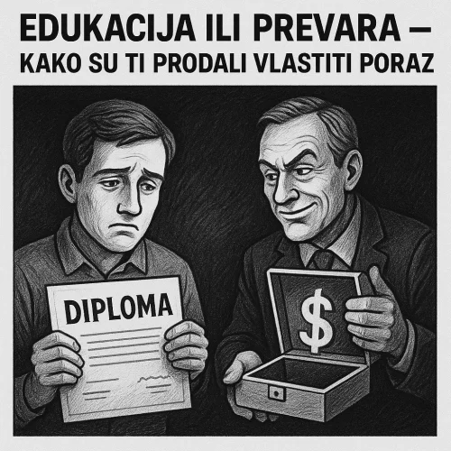 Edukacija ili prevara: Mladić s diplomom, stariji nudi novac, kritika sustava.