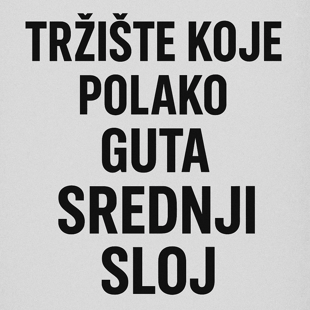 Tržište guta srednju klasu. Politička poruka o ekonomiji i društvu.