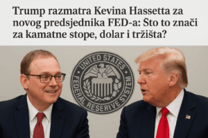 Trump razmatra Kevina Hassett za predsjednika FED-a, kamatne stope, dolar, tržišta.