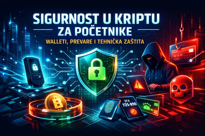 Sigurnost u kriptu za početnike &ndash; zaštita walleta, prevare i tehnička sigurnost
