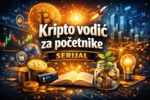 Kripto vodič za početnike serijal: Bitcoin, kriptovalute, sigurnost i rast.