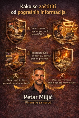 Petar Miljić: Kako se zaštititi od finansijskih dezinformacija.