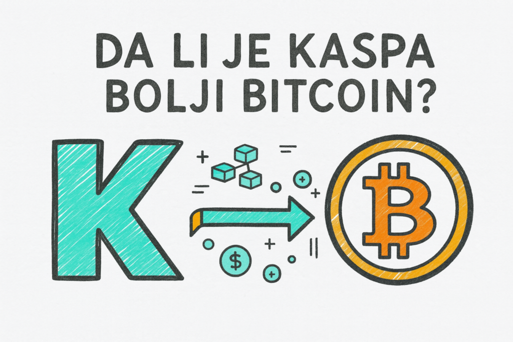 Je li Kaspa bolji Bitcoin? Usporedba kriptovaluta.