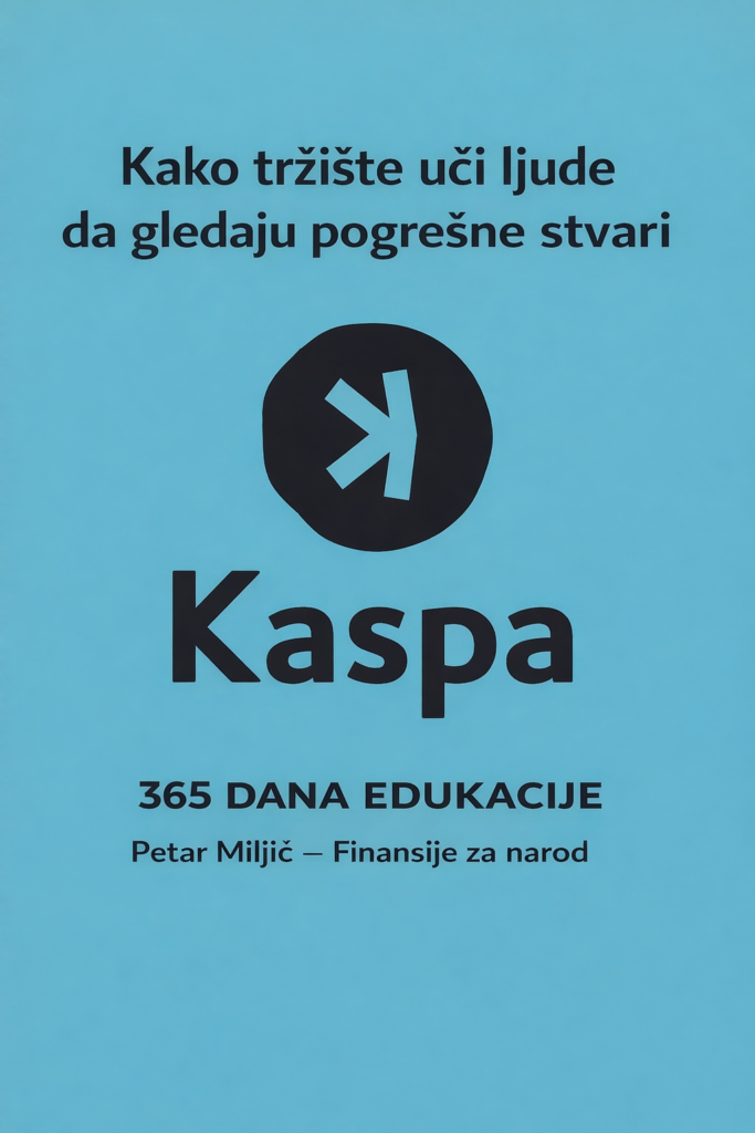 Knjiga Kaspa Petar Miljić: Finansije za narod, edukacija tržišta.