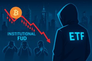 Ilustracija institucionalnog FUD ciklusa i manipulacije emocijama retail investitora.Institucionalni FUD ciklus