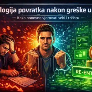 Kripto ulaganje, povratak nakon gubitka, psihologija tržišta, oporavak od greške