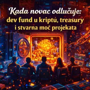 Dev fund kripto, treasury: moć projekata u kriptovalutama. Tko kontrolira novac?