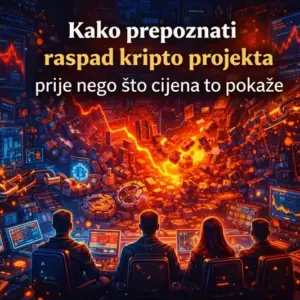 Upozorenje za raspad kripto projekta: znakovi i analiza prije pada cijene.