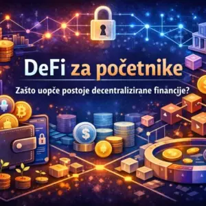 DeFi za početnike: Grafički prikaz decentraliziranih financija i blockchaina.